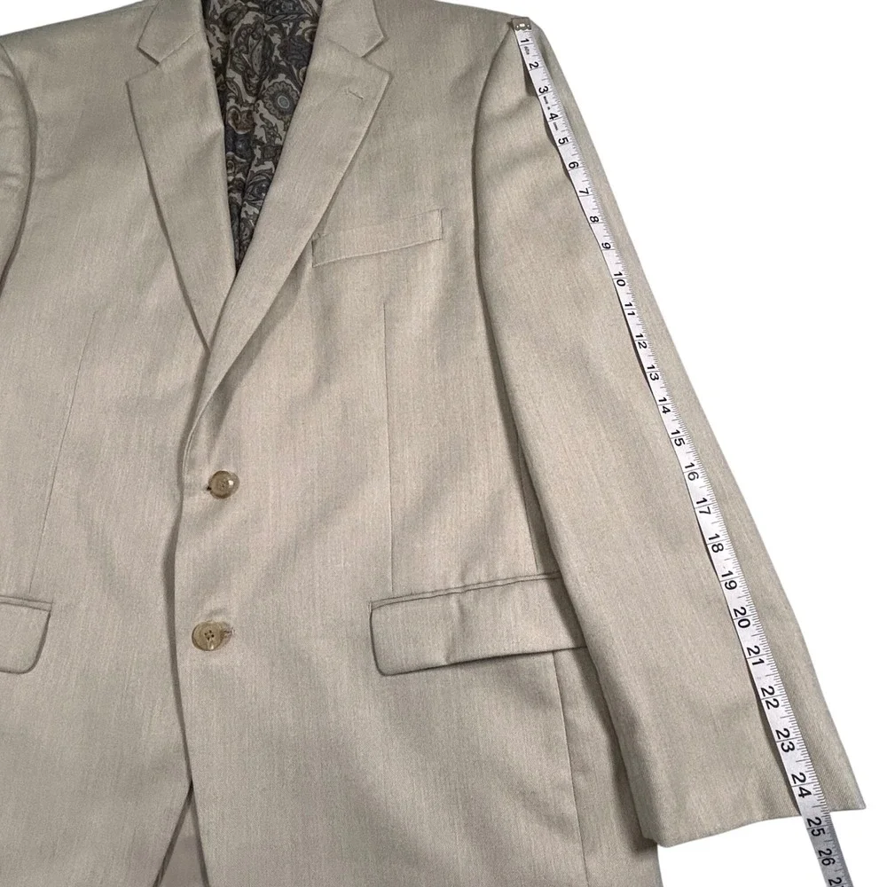 Lauren Ralph Lauren Mens 43R Tan Two Button Blazer Sport‎ Coat Jacket
